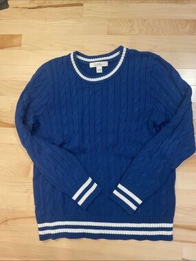 Lilly Pulitzer Brockton Sweater Large 100% Cotton